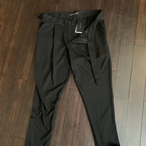 Zara pant with “belt” strap